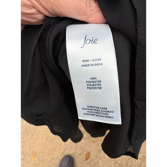 Joie Black Limited Edition Balloon Sleeve Formal Evening Chifon Dress L Coctail - Picture 6 of 11